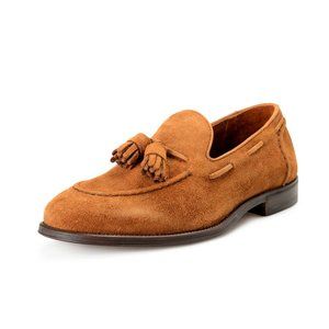 Officina Slowear Men's Brown Suede Leather Slip On Loafers Shoes sz 8 9 10